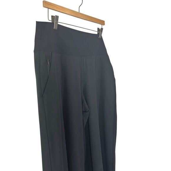 Athleta Black Venice High Rise Wide Leg Pants Large - Picture 2 of 14